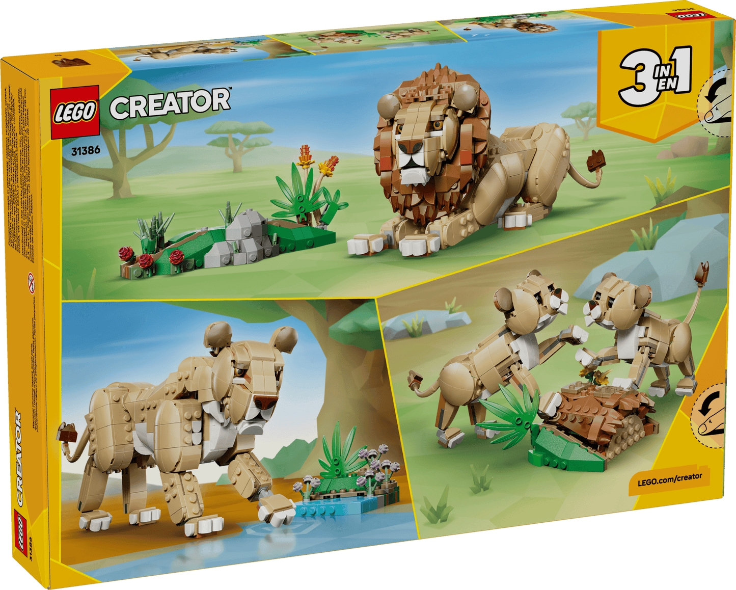 Creator: Wild Animals - Majestic Lion Building Set