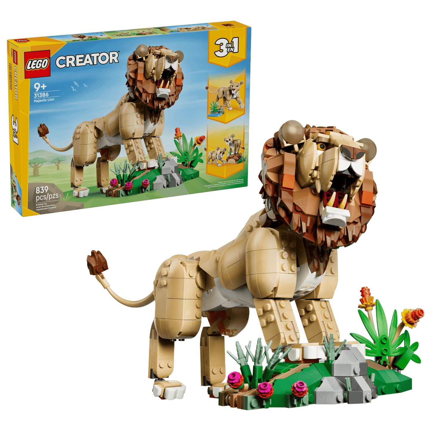 Creator: Wild Animals - Majestic Lion Building Set