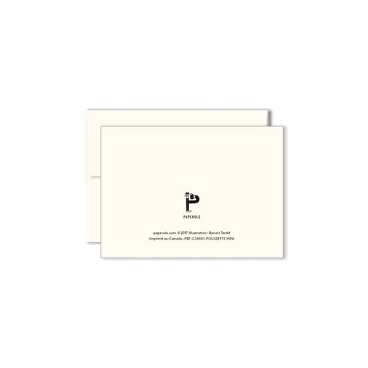 Stroller Miniature Greeting Card