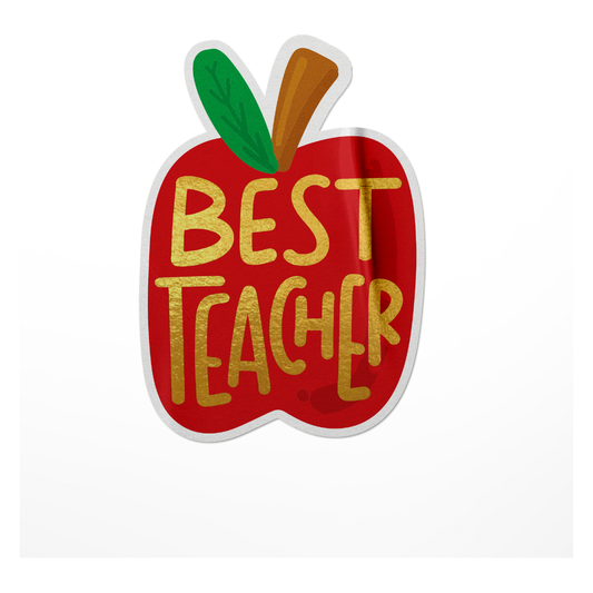 Best Teacher Vinyl Sticker