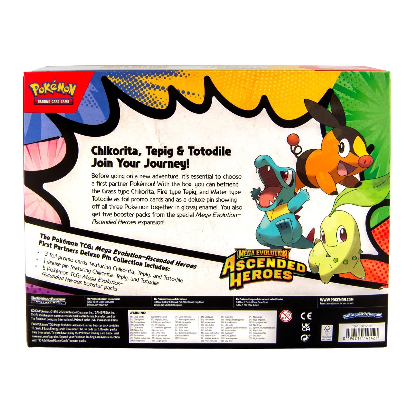 Pokémon TCG: Mega Evolution Ascended Heroes First Partners Deluxe Pin Collection