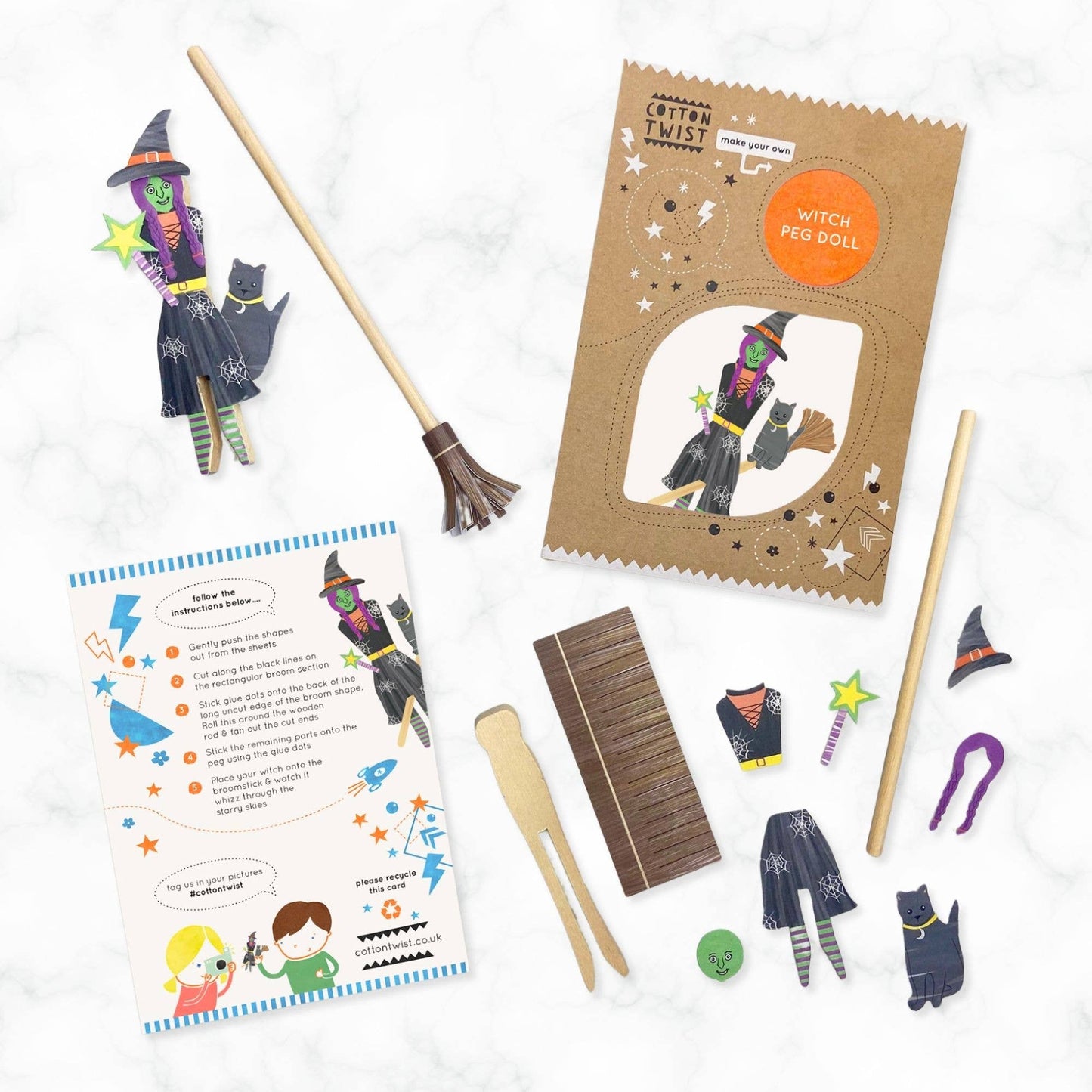 Make Your Own Witch Peg Doll