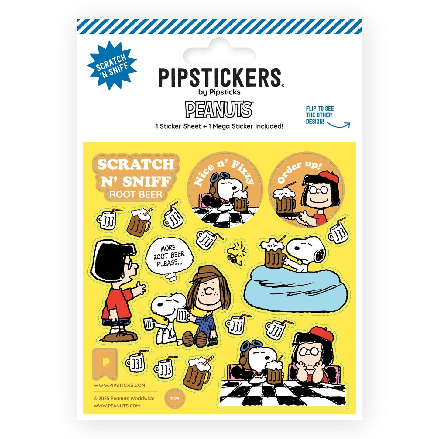 Peanuts Fizzy Root Beer Scratch 'n Sniff Stickers