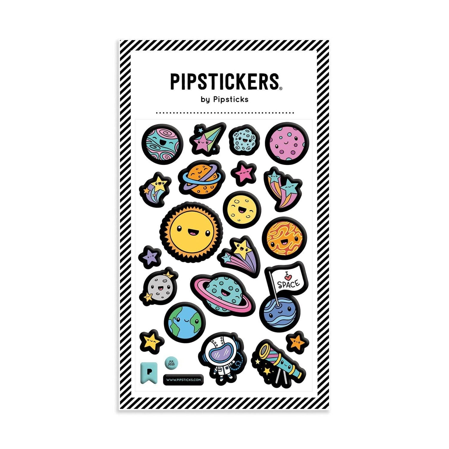 Puffy Kawaii Cosmos Stickers