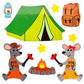 Glossy Mice Camping Stickers