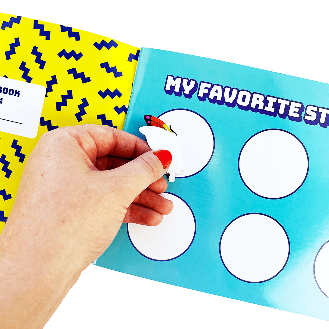 Colorful Cosmos Sticker Collector Book