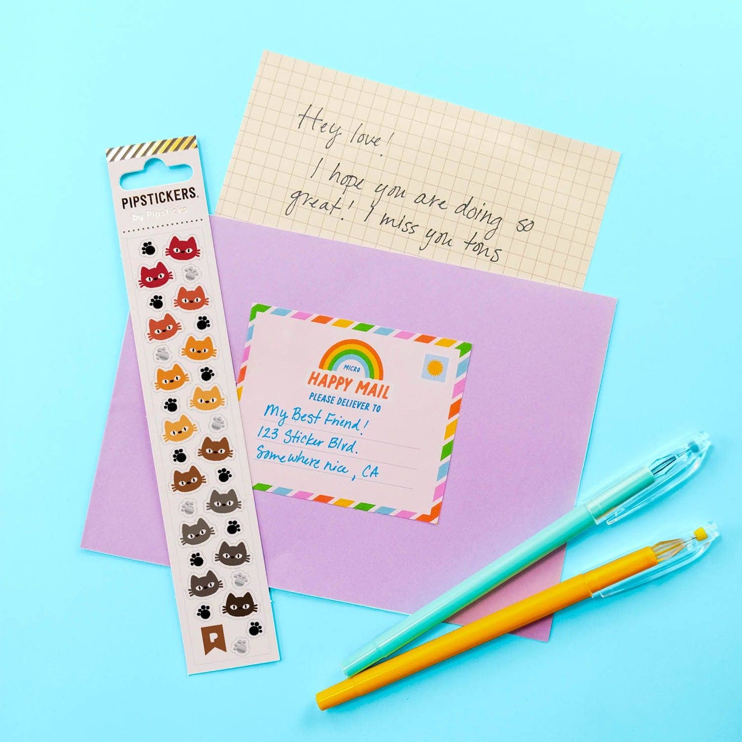 Feline Faces Mini Stickers