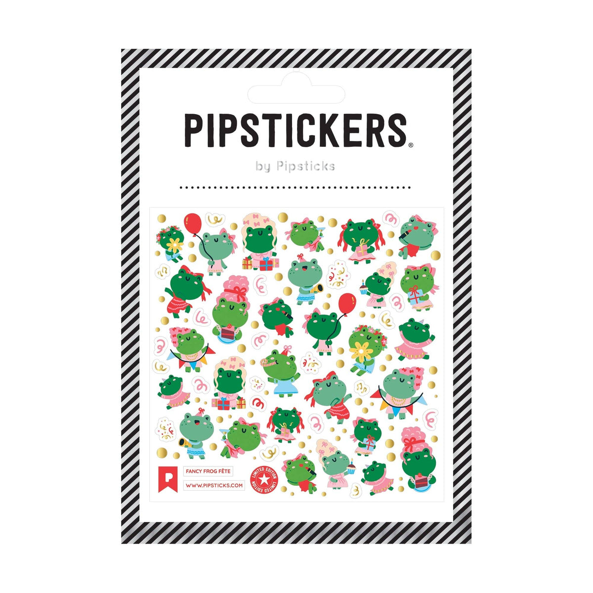 Fancy Frog Fête Stickers