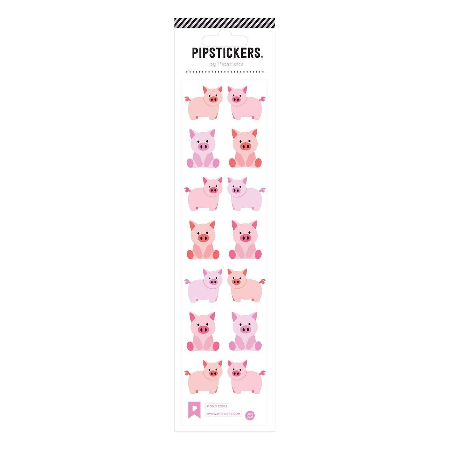 Piggly Poses Stickers