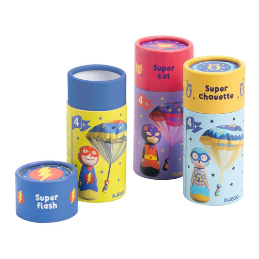 Wooden Parachutist Flying Heroes