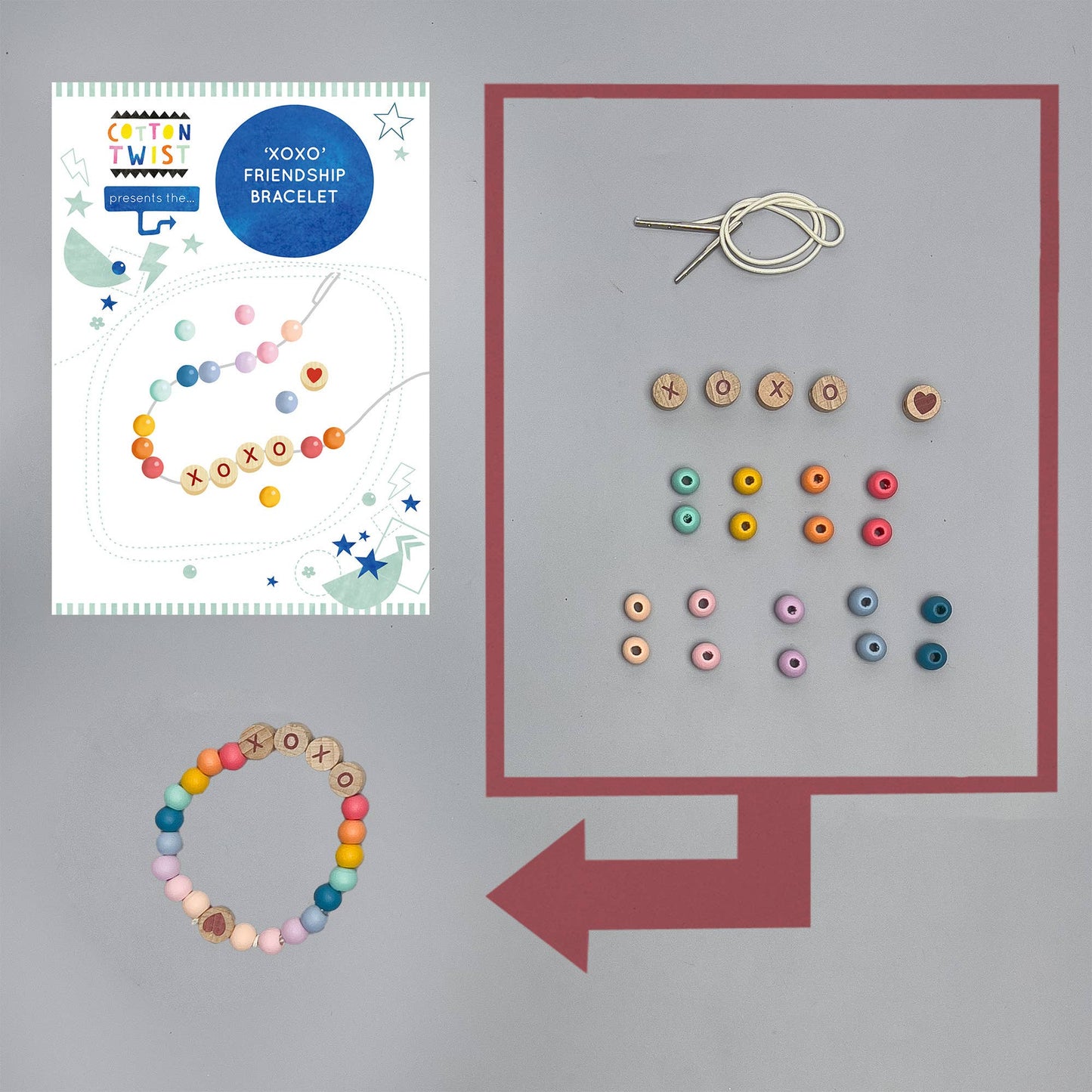 XOXO Friendship Bracelet Kit