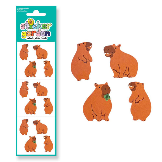Glossy Capybara Stickers
