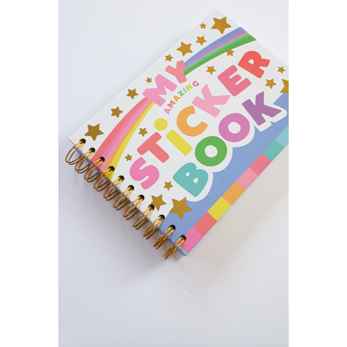 Retro Rainbow Fun Hardcover Sticker Book