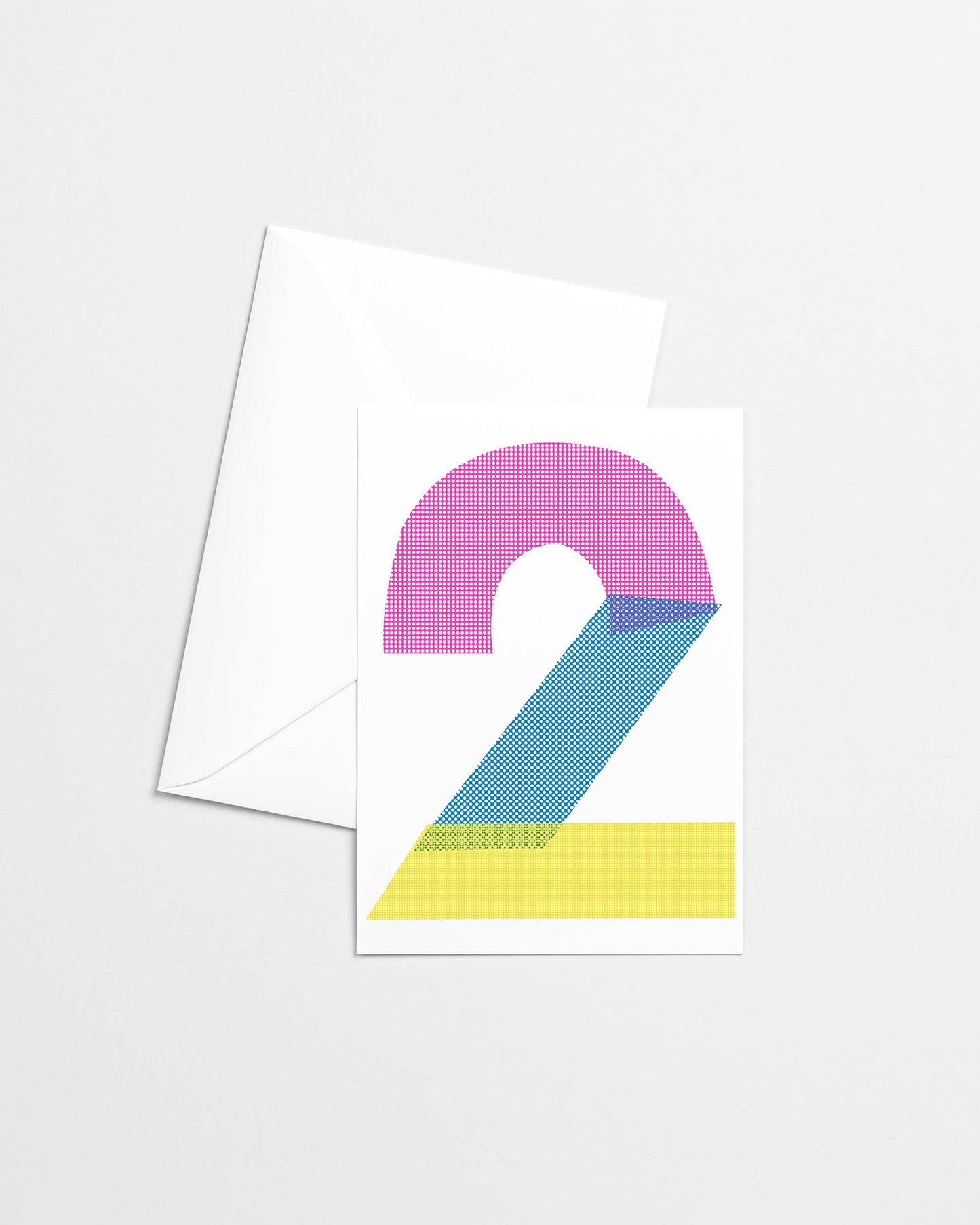 2nd Birthday Risograph Greeting Card