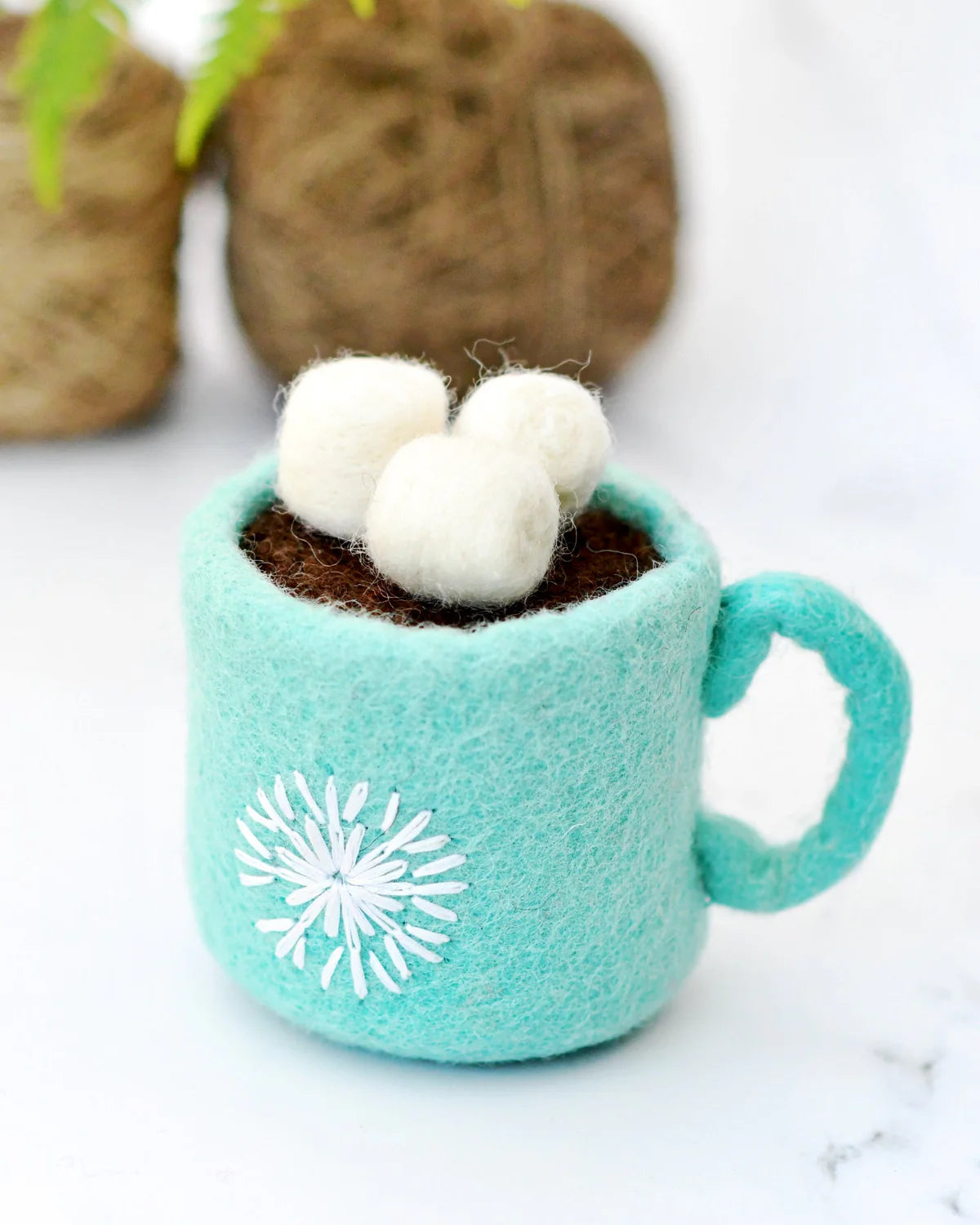 Felt Food Play Set - Hot Chocolate with Marshmallows