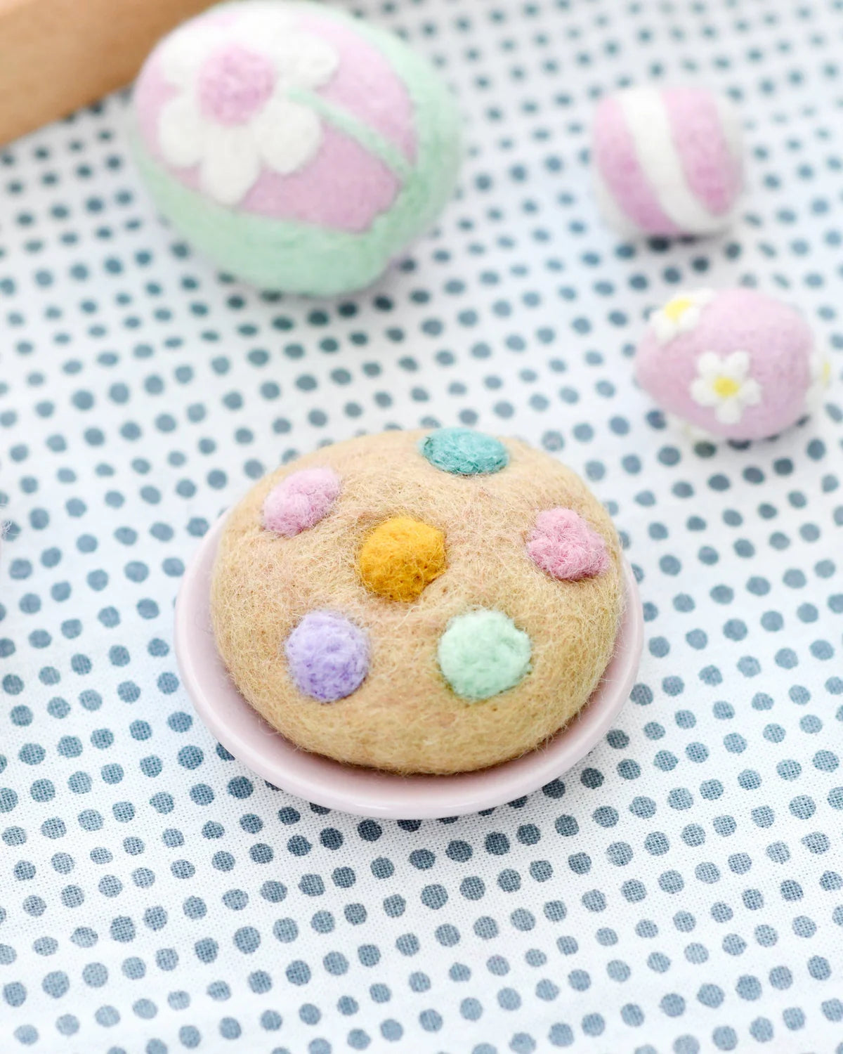 Felt Baked Goods - Pastel Chip Cookie