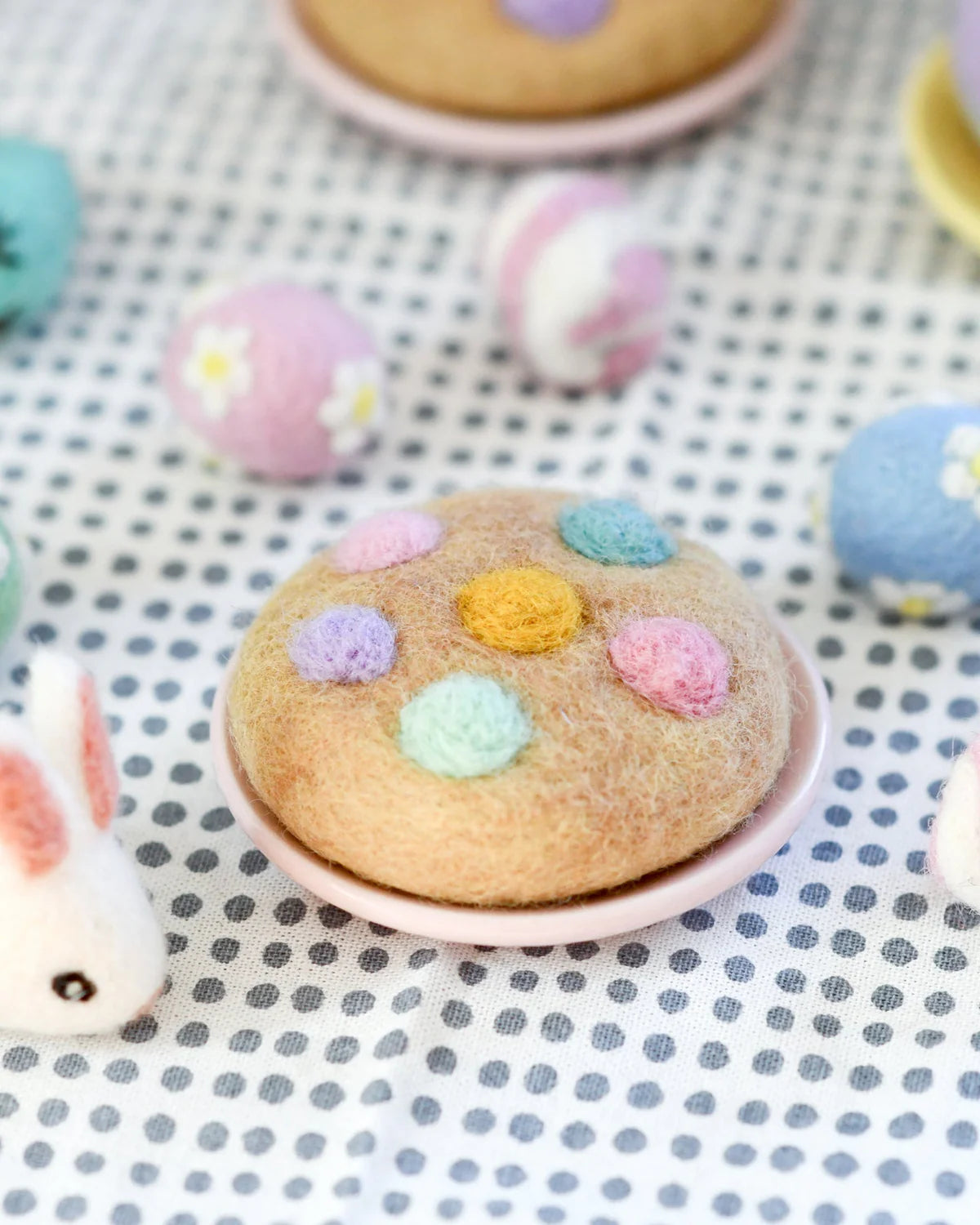 Felt Baked Goods - Pastel Chip Cookie
