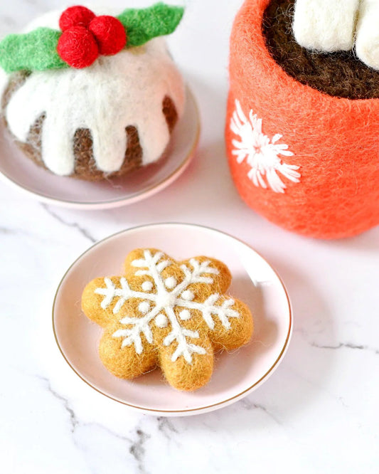 Felt Baked Goods - Snowflake Cookie