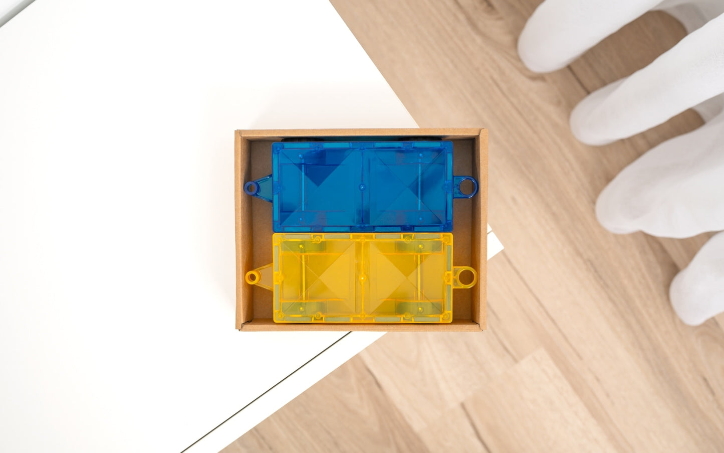Rainbow Magnetic Tiles Car Pack