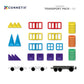 Rainbow Magnetic Tiles Transport Pack