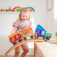 Rainbow Magnetic Tiles Transport Pack
