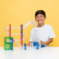 Rainbow Magnetic Tiles Ball Run Launcher Pack