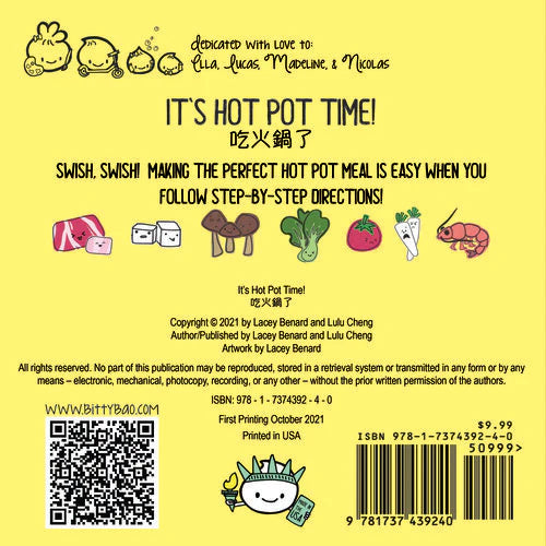 It's Hot Pot Time - A Bitty Bao Bilingual Board Book