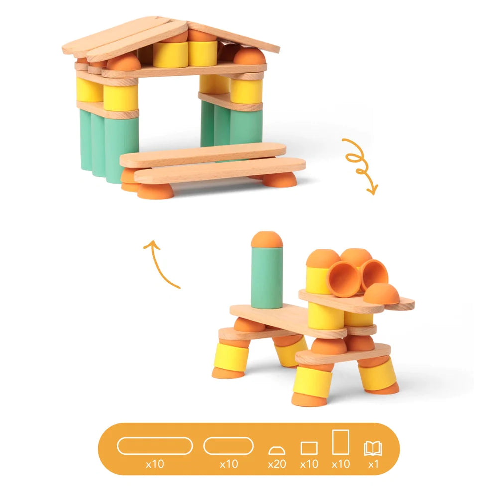 Stix Building Toy - 60 Piece