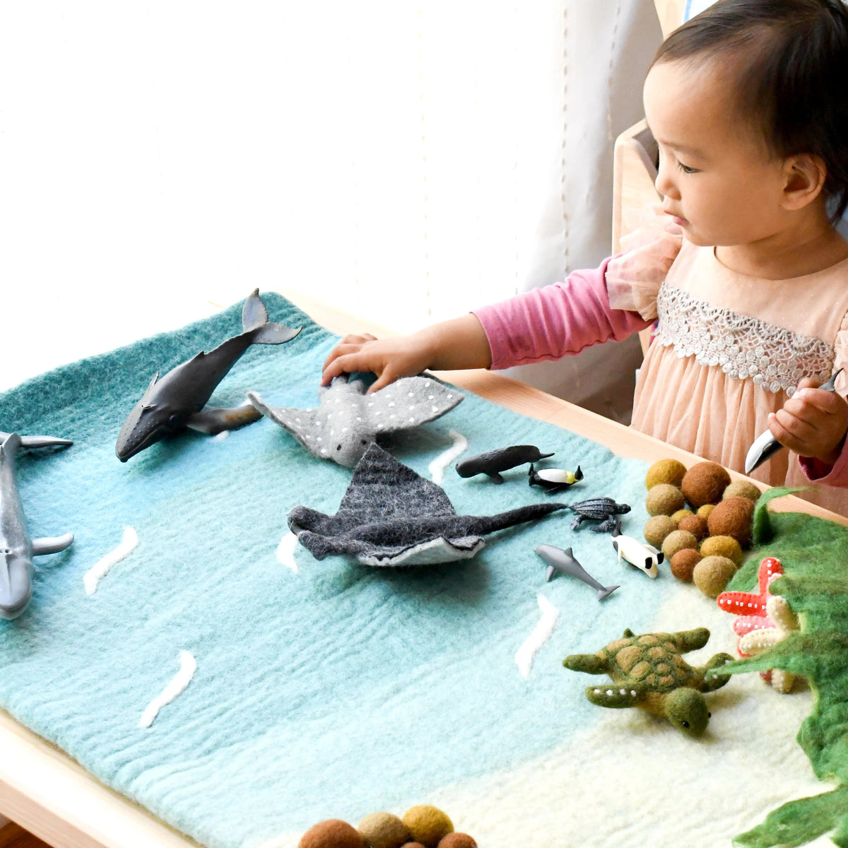 Felt Play Mat Playscape- Sea & Rockpool