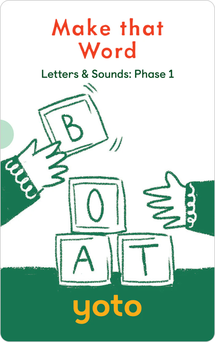Phonics: Letters and Sounds Phase 1 - Yoto Cards