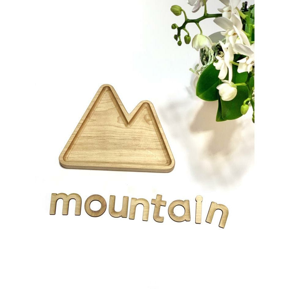 AW and Collective Mountain Wooden Plates / Sensory Trays
