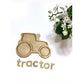 AW and Collective Tractor Wooden Plates / Sensory Trays