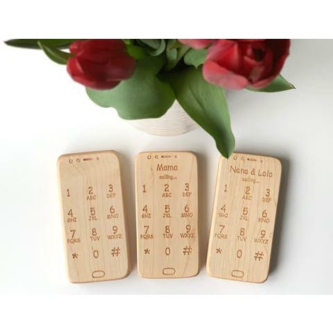 AW and Collective Wooden Toy Phone