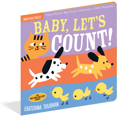 Cherry Tree Lane Toys Baby, Let's Count! Indestructibles! Waterproof Books