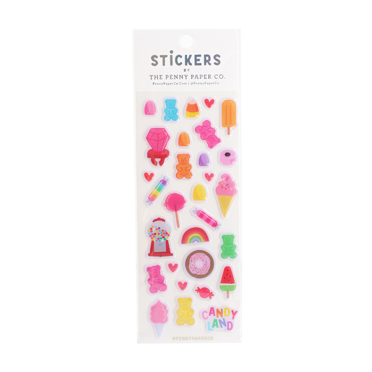 Candy Land Epoxy Stickers