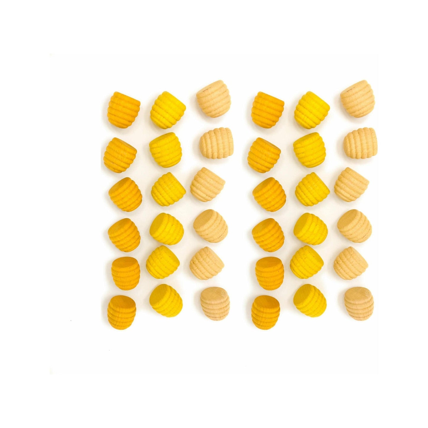 Grapat Wood Mandala Yellow Honeycombs