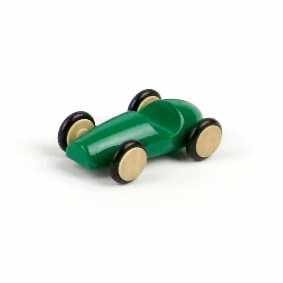 Milaniwood Toys Green Mini Wood Racer (very mini!)