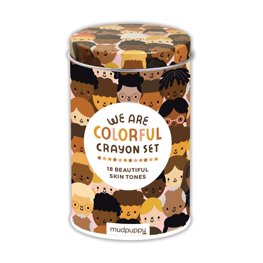 Mud Puppy We Are Colorful Skin Tone Crayon Set