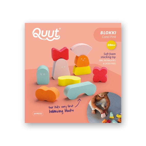 Quut Pink Blokki Foam Blocks